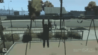 Gta Man Flying GIF