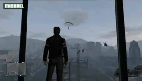 Gta Parachute Epic Fail GIF