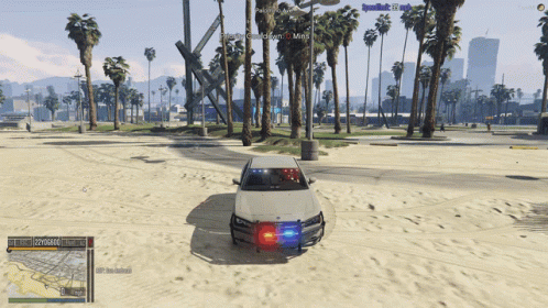Gta Police Car Sheriff Sand GIF