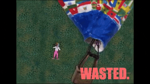 Gta Wasted Failed Hot Air Balloon Ride GIF