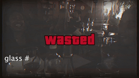 Gta Wasted Glass Number 4 GIF