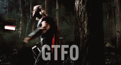 Gtfo Iron Man Kick Thor GIF
