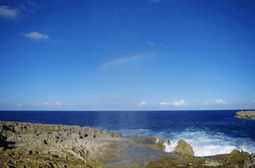 Guadeloupe Beach Splash GIF