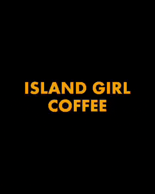 Guam Animated Island Girl Coffee GIF