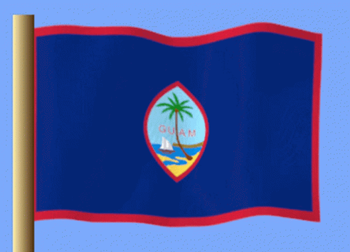 Guam Cartoon National Flag GIF