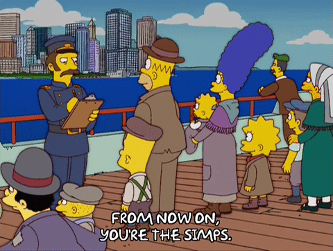 Guard At The Ship The Simpsons Checklist GIF