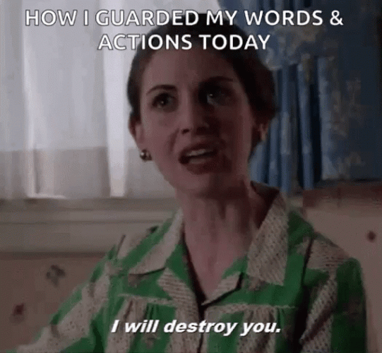 Guarded My Words And Actions Today GIF