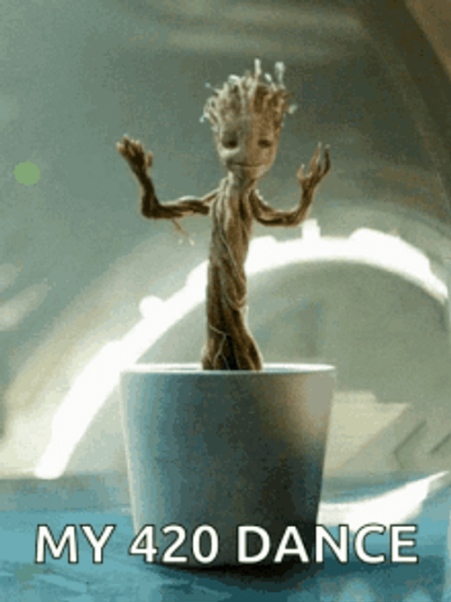 Guardians Of The Galaxy Groot 420 Dance GIF
