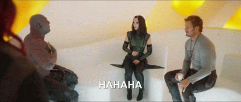 Guardians Of The Galaxy Laughing Saying Hahaha GIF