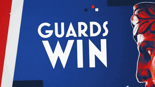 Guards Win Poster With Statue