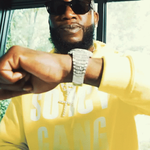 Gucci Mane Flexing Watch GIF