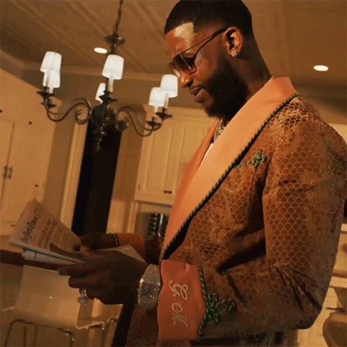Gucci Mane Reading GIF