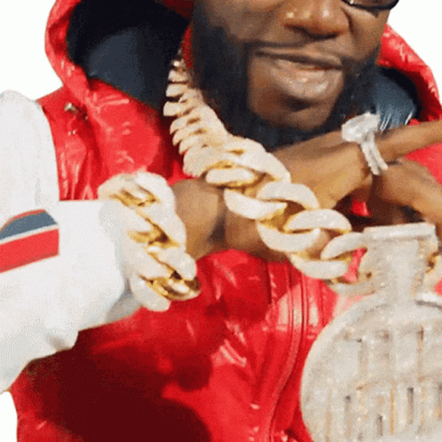 Gucci Mane Showing His Big Chain GIF