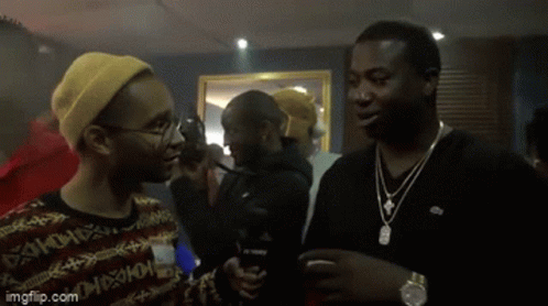 Gucci Mane Talking His Friend GIF