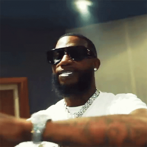 Gucci Mane Wearing Diamond Wrist Watch GIF