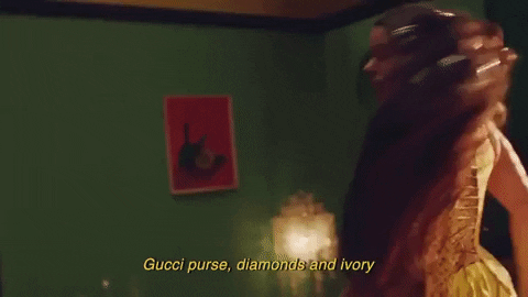 Gucci Purse Diamonds And Ivory GIF