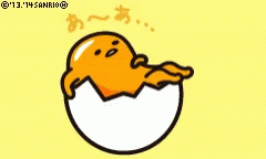 Gudetama Lazy Egg Chill Blank Mind GIF