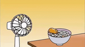 Gudetama Lazy Egg Noodle Fan GIF