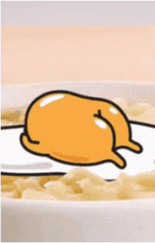Gudetama Lazy Egg Butt Yolk GIF