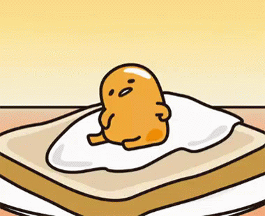 Gudetama Lazy Egg Itchy Sandwhich GIF