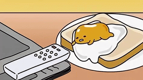 Gudetama Lazy Egg Tv Remote No Energy GIF
