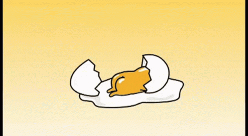 Gudetama Lazy Egg Butt Crack GIF