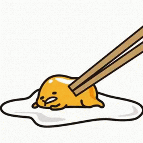 Gudetama Lazy Egg Wake Up Leave Me Alone GIF