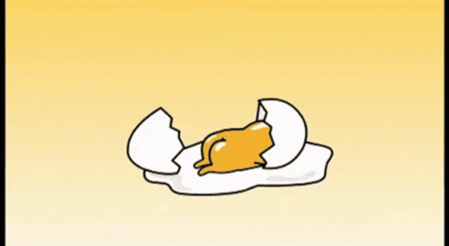 Gudetama Lazy Egg Butt Crack GIF