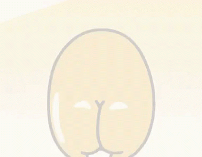 Gudetama Lazy Egg Butt Face Cute Wiggle GIF