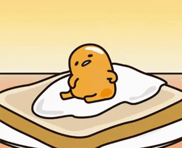 Gudetama Lazy Egg Itchy Sandwhich GIF