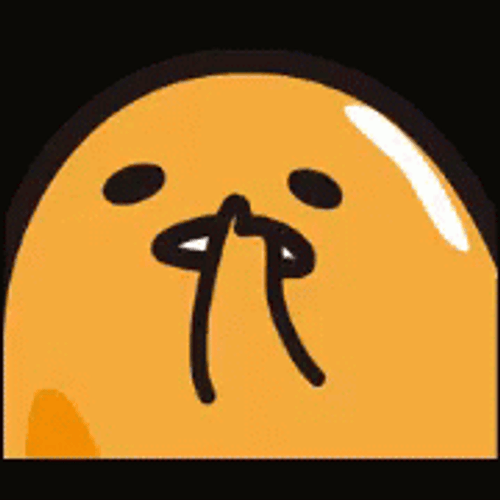 Gudetama Lazy Egg Nose Picking GIF