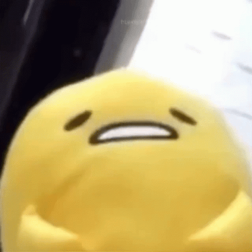 Gudetama Lazy Egg Plushie  GIF