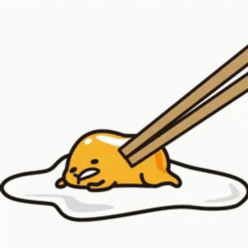 Gudetama Lazy Egg Wake Up Leave Me Alone GIF
