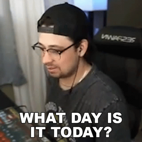 Guess What Day It Is Asking Question GIF