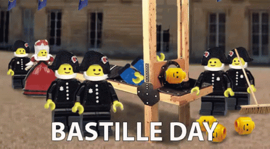 Guillotine Bastille Day Lego GIF