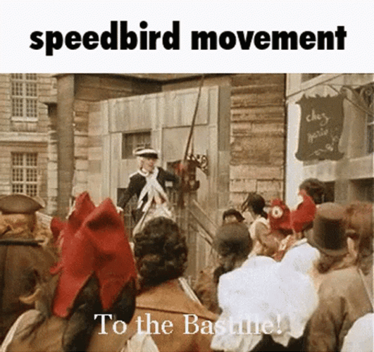 Guillotine Speedbird Movement  GIF
