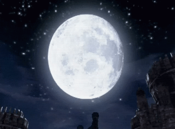 Guillotine Valkyrie At Night GIF