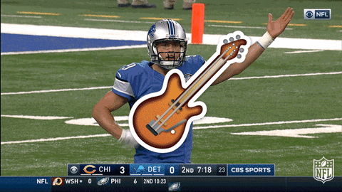 Guitar Playing Detroit Lions Football Meme GIF