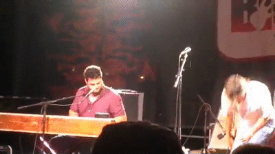 Guitar Smash At Concert GIF