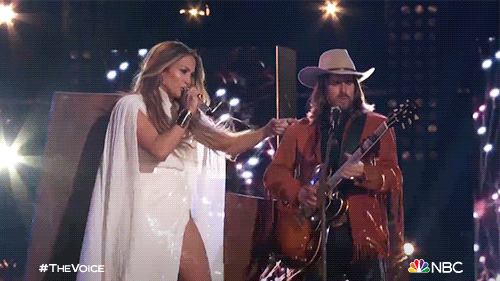 Guitar Strumming With Jennifer Lopez GIF