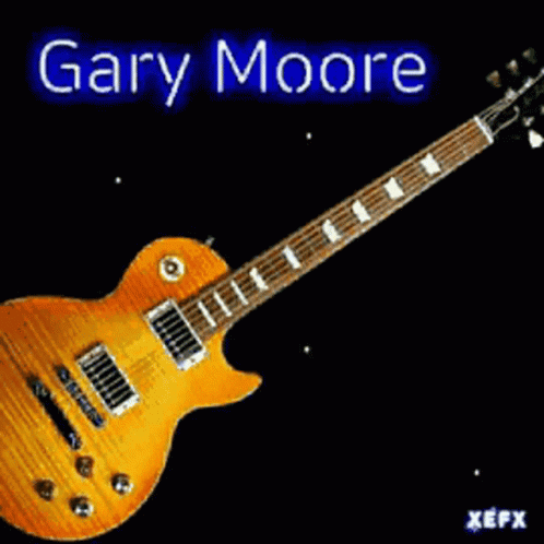Guitar With Fireworks And Gary Moore GIF