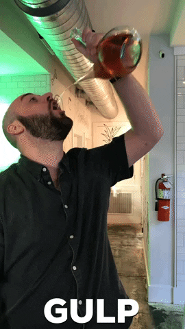 Gulp Gulp Gulp Drinking Too Much Meme GIF
