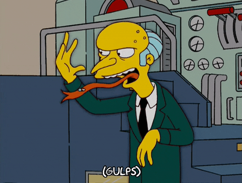 Gulp Gulp Gulp Mr Burns The Simpsons Meme GIF