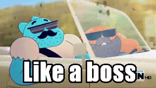 Gumball And Darwin From The Amazing World Of Gumball In A Car GIF
