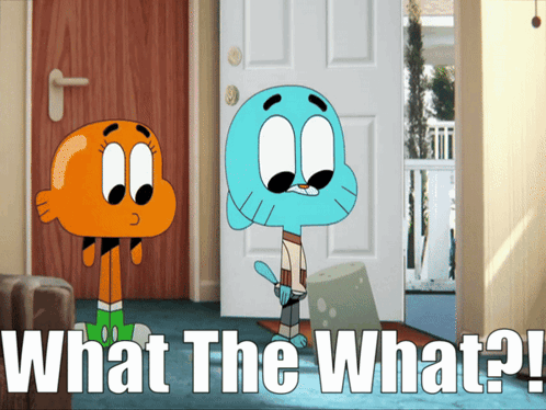Gumball and Darwin Standing in Front of Door