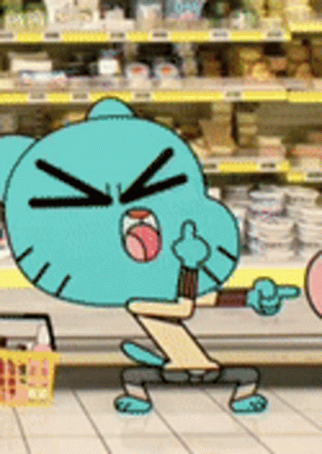 Gumball Dazed Out Dancing GIF