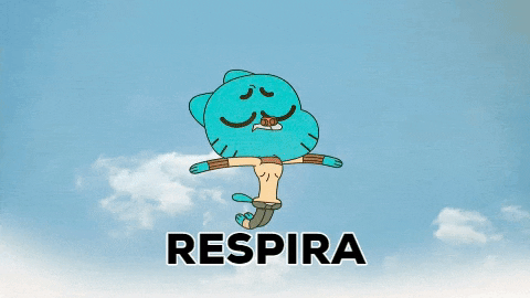 Gumball Floating In Respira GIF