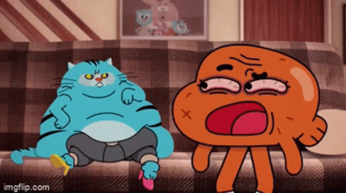 Gumball Freaked Out Darwin Watterson GIF