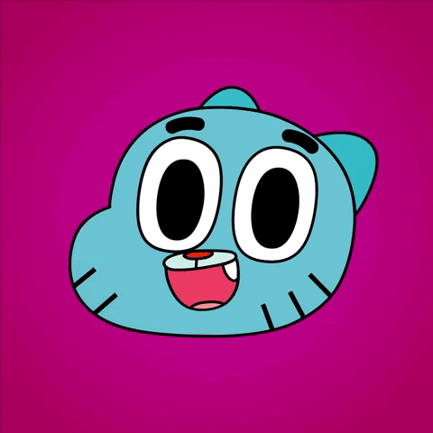 Gumball From The Amazing World Of Gumball Is Shown On A Purple Background GIF