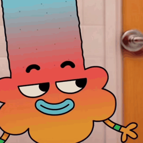 Gumball From The Amazing World Of Gumball Is Shown With A Very Angry Face GIF